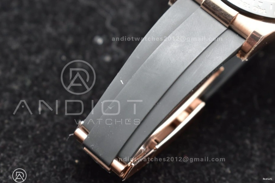 Rubber 116515 Edition Daytona Strap 1:1 RG on Oysterflex BTF Dial Best SA4130 0307